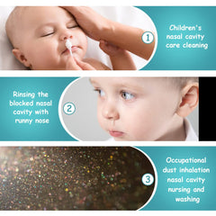Vicloon nasal suction tip in use, soothing mucus removal.