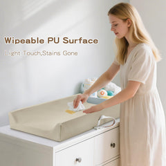Vicorise changing pad with waterproof PU surface for quick cleanup after diaper changes