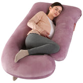 Victostar 57-inch pregnancy pillow front view for full-body comfort