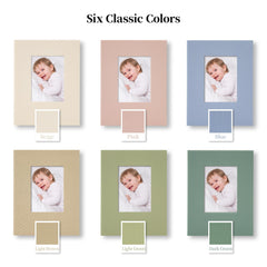 Vienrose Morandi acid-free inner pages protect photos from fading.