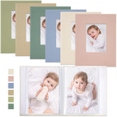 Vienrose Morandi fabric cover album with soft tones, ideal for baby memories.