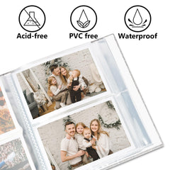 Vienrose photo album acid-free pages protect memories for the long term.