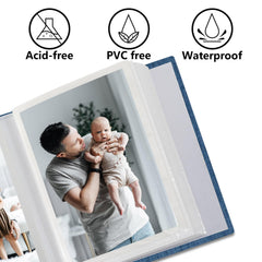 Vienrose album acid-free pages protect photos from air exposure