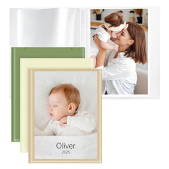 Vienrose small photo album front cover in Morandi tones; stylish and great for gifting.