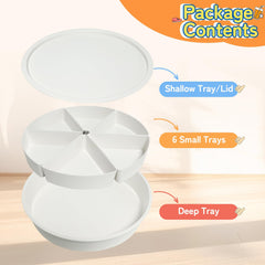VIESMUMU Sensory Bin shallow lid keeps contents clean during travel and storage.
