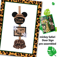 Vignye animal safari door hanger adds playful entry for kids party.
