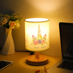 VIHOSE unicorn kids table lamp on a nightstand creates warm, cozy ambience