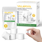 VILLAPOOL 180pcs tablets in packaging box for easy, ready-to-use cleaning.