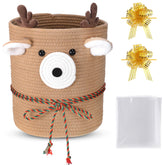Vincreem empty gift basket with wrap bag and ribbon for stylish gifting