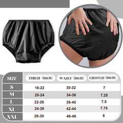Vinsatin XL elastic waistband plastic diaper covers for secure fit.