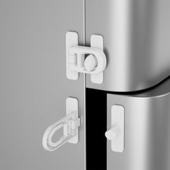 Vipdrive 2-pack refrigerator lock with adhesive pads secures doors safely