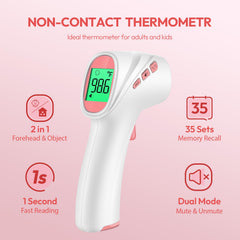 Viproud thermometer with LCD backlight for easy visibility in any room.