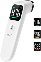 Viproud touchless thermometer performing forehead reading for quick, accurate results.