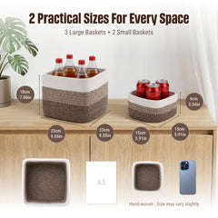VIRETH HAUS medium bin 32x32x18 cm organized for closet and shelf