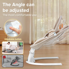 Viriwebaby 5-point harness keeps your baby secure during rocking