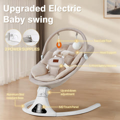 Viriwebaby swing with five speed options for customized calming motions