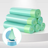 VISATOR drawstring potty liner close-up showing sanitary closure