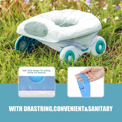 VISATOR sturdy thick bags reduce leaks during disposal.