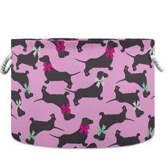 Visesunny collapsible large-capacity basket for blankets and toys, stylish and sturdy.