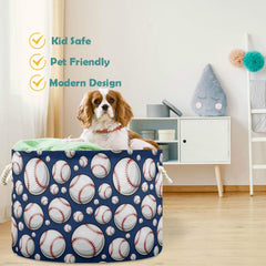 Visesunny collapsible storage bin in canvas for books and toys