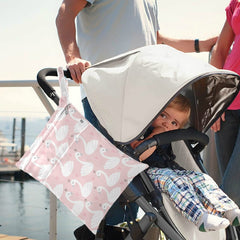 Visesunny Cute Swan Heart wet bag small pocket keeps wet items separate during travel