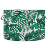 Visesunny tropical palm leaf nursery hamper for toys and blankets.
