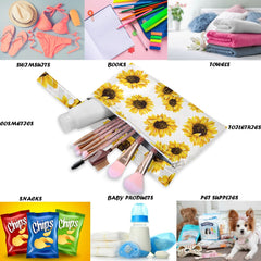 Visesunny 30x36 cm wet bag holds multiple cloth diapers and travel essentials.