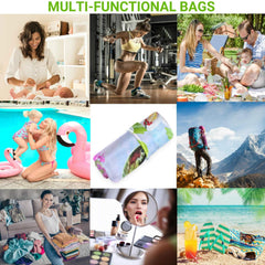 Visesunny wet bag with snap handle attachable to stroller or luggage