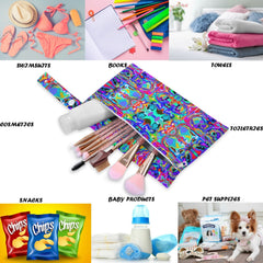 Visesunny wet-dry bag with handle for stroller or travel.