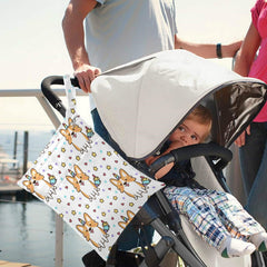 Visesunny wet bag with zippered pockets to prevent leaks and odors during travel.
