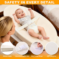 VISFAPAER changing pad features a secure safety belt for added security