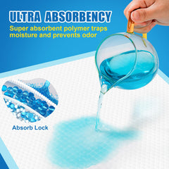 VISRIE bed pads with waterproof back sheet keep floors dry and clean