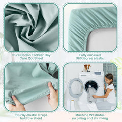 VitalCozy elastic-fit design showing secure edge on mattress