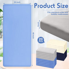 VitalCozy elastic-fit crib sheets secure a snug mattress fit.
