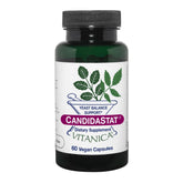 Vitanica Candidastat balance bottle pour supports easy daily use toward balanced wellness.