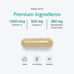 Vitanica Slow Flow ingredients panel herbs noted for balance