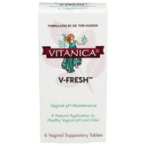 Vitanica V-Fresh box front promoting vaginal pH support