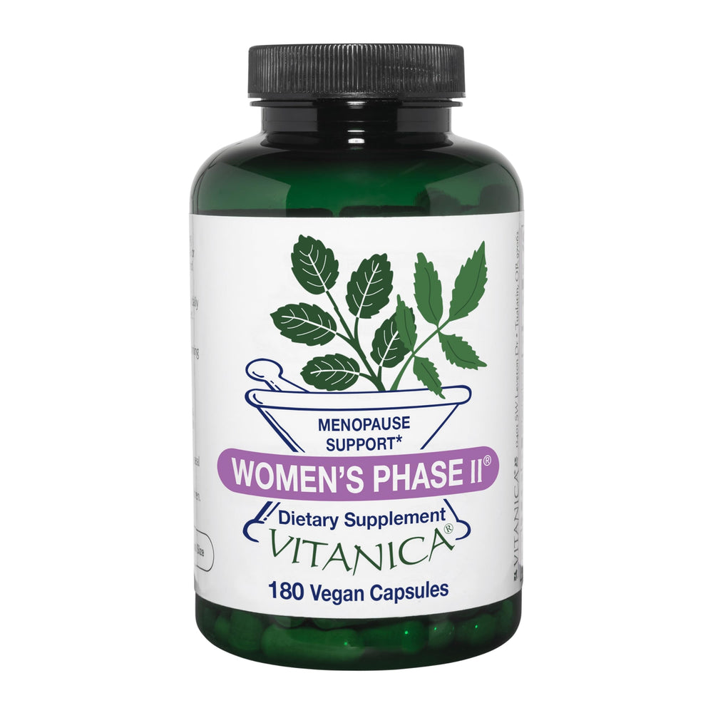 Vitanica Women's Phase II bottle for daily menopause support