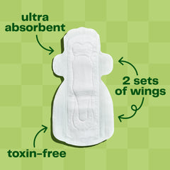 Viv for Your V bamboo core close-up shows natural fibers and fast absorption.