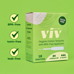 Viv for Your V BPA-free applicator highlights easy, smooth insertion.