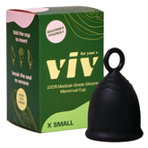 Viv for Your V Extra Small Cup ring stem enables easy removal.