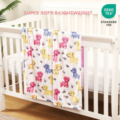 VivaCozy double-layer blanket with printed front provides gentle warmth
