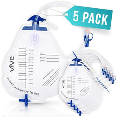 Vive bedside drainage bag with anti-reflux valve supports safer overnight flow.