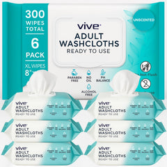 Vive six-pack packaging shown for easy caregiver access.