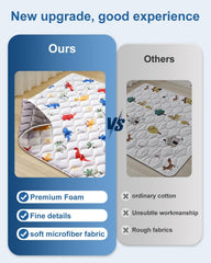 VIVIDVIBEBEARPAS non-slip diamond backing prevents slips on smooth floors.