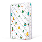 VIVIDVIBEBEARPAS mini crib mattress setup shows secure fit and comfort
