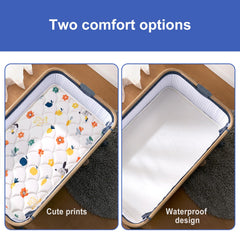 VIVIDVIBEBEARPAS quiet mattress design for undisturbed naps for baby and caregiver.