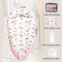 Viviland soft cotton cover provides breathable comfort during naps