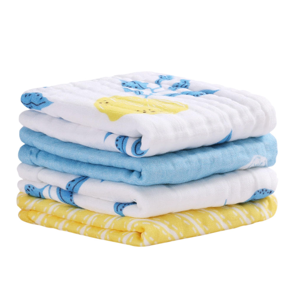 Viviland baby muslin burp cloths closeup highlighting 6-layer absorbent fabric