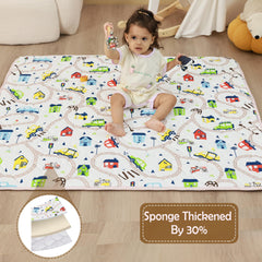 Viviland mat features thick cushioning to protect tiny knees